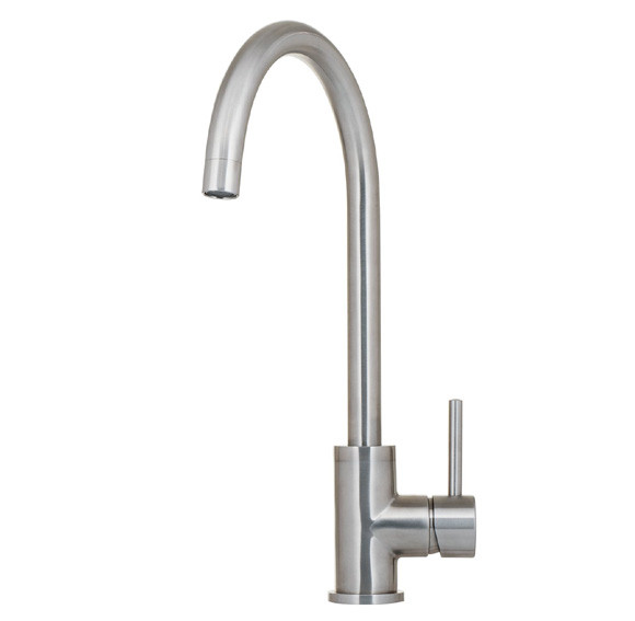 An image of Caple Aspen Stainless Steel Kitchen Tap