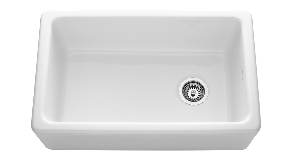 An image of Chambord Philippe II White Ceramic Kitchen Sink