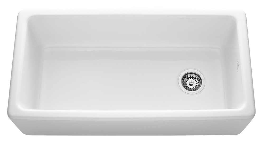 An image of Chambord Philippe III White Ceramic Kitchen Sink