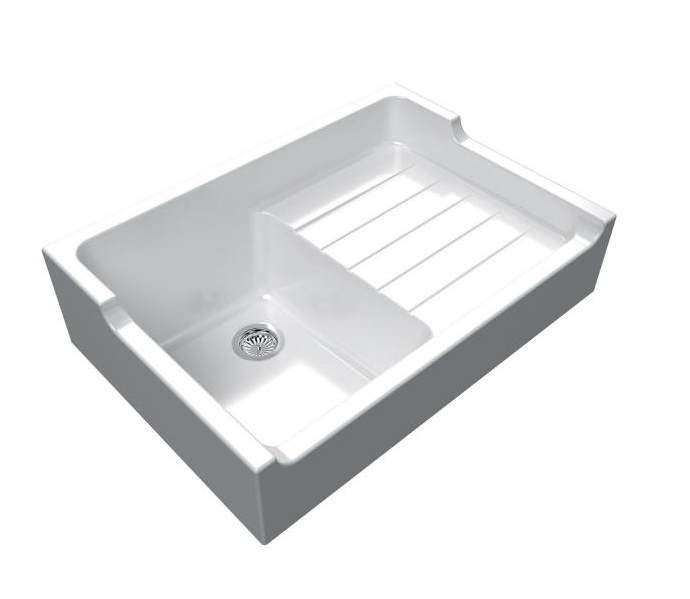 An image of Chambord Francois I White Ceramic Kitchen Sink